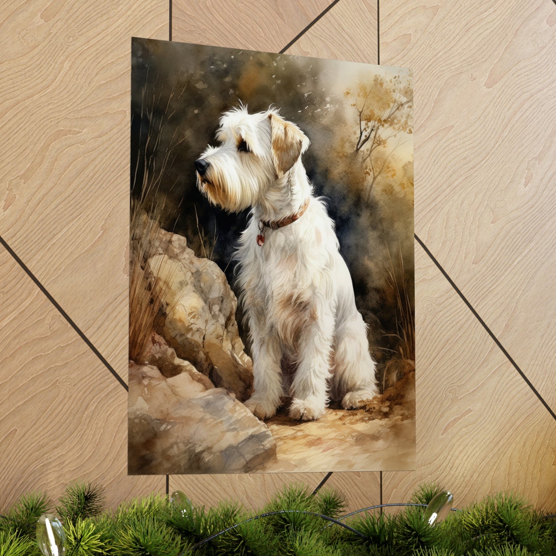 Sealyham Terrier Dog Art Print Dog Wall Art Animal Art Print Animal Art Poster Dog Lover Gift Colorful Animal Wall Art Cool Dog Art - Image 2