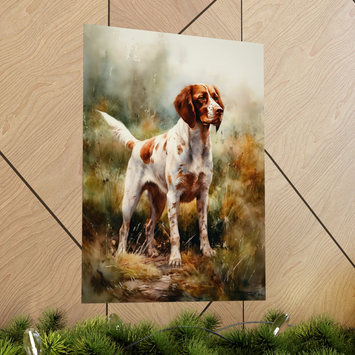 Brittany Dog Dog Art Print Dog Wall Art Animal Art Print Animal Art Poster Dog Lover Gift Colorful Animal Wall Art Cool Dog Art - Image 2