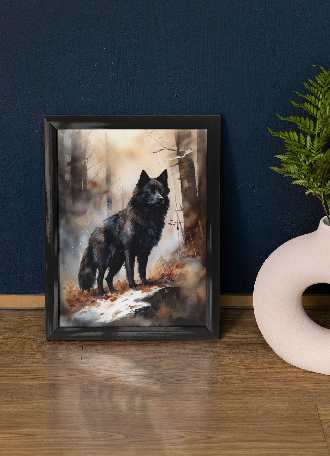 Schipperke Dog Art Print Dog Wall Art Animal Art Print Animal Art Poster Dog Lover Gift Colorful Animal Wall Art Cool Dog Art