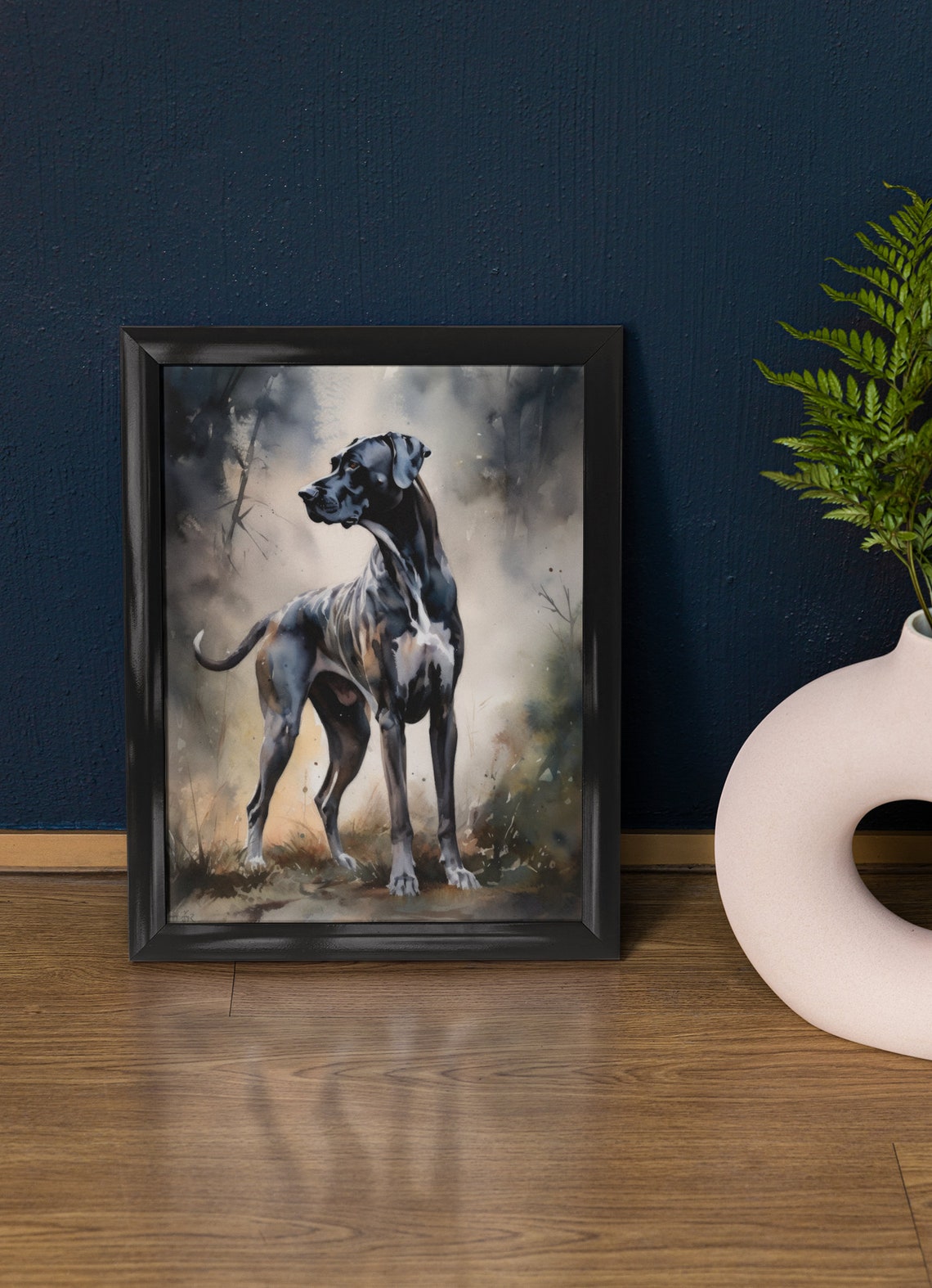 Great Dane Dog Art Print Dog Wall Art Animal Art Print Animal Art Poster Dog Lover Gift Colorful Animal Wall Art Cool Dog Art