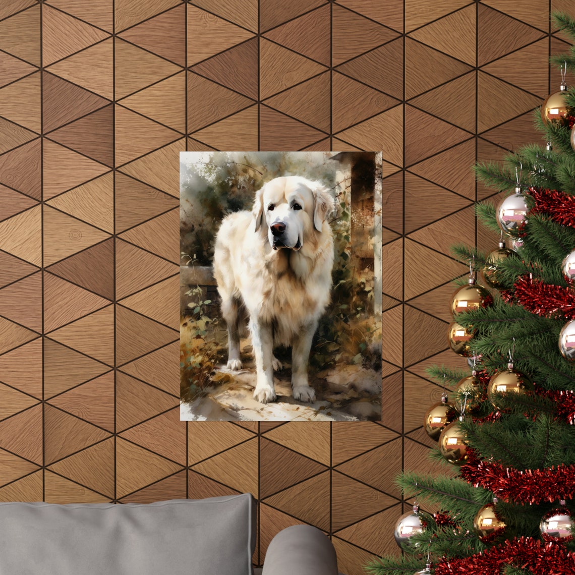 Great Pyrenees Dog Art Print Dog Wall Art Animal Art Print Animal Art Poster Dog Lover Gift Colorful Animal Wall Art Cool Dog Art - Image 3