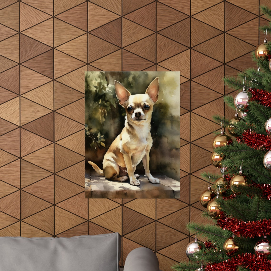 Chihuahua Dog Art Print Dog Wall Art Animal Art Print Animal Art Poster Dog Lover Gift Colorful Animal Wall Art Cool Dog Art - Image 3