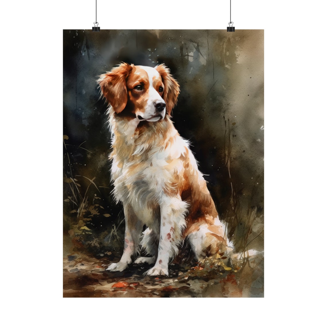 Nederlandse Kooikerhondje Dog Art Print Dog Wall Art Animal Art Print Animal Art Poster Dog Lover Gift Colorful Animal Wall Art - Image 5
