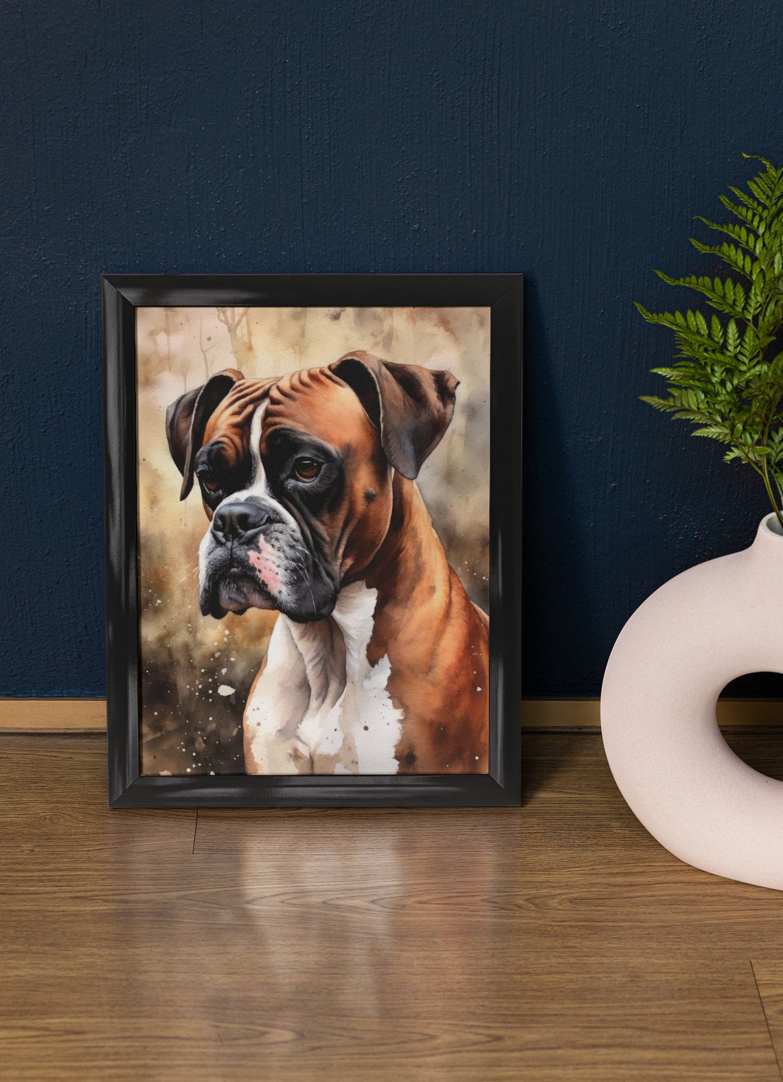 Boxer Dog Art Print Dog Wall Art Animal Art Print Animal Art Poster Dog Lover Gift Colorful Animal Wall Art Cool Dog Art