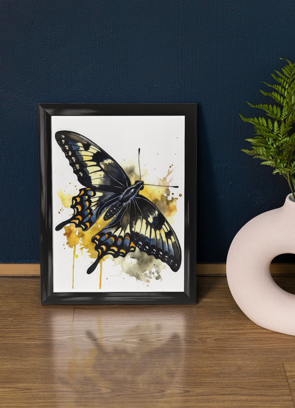 Swallowtail Butterfly Art Print Butterfly Home Dcor Watercolor Butterfly Painting Insect Wall Art Nature Lover Butterflies Artwork