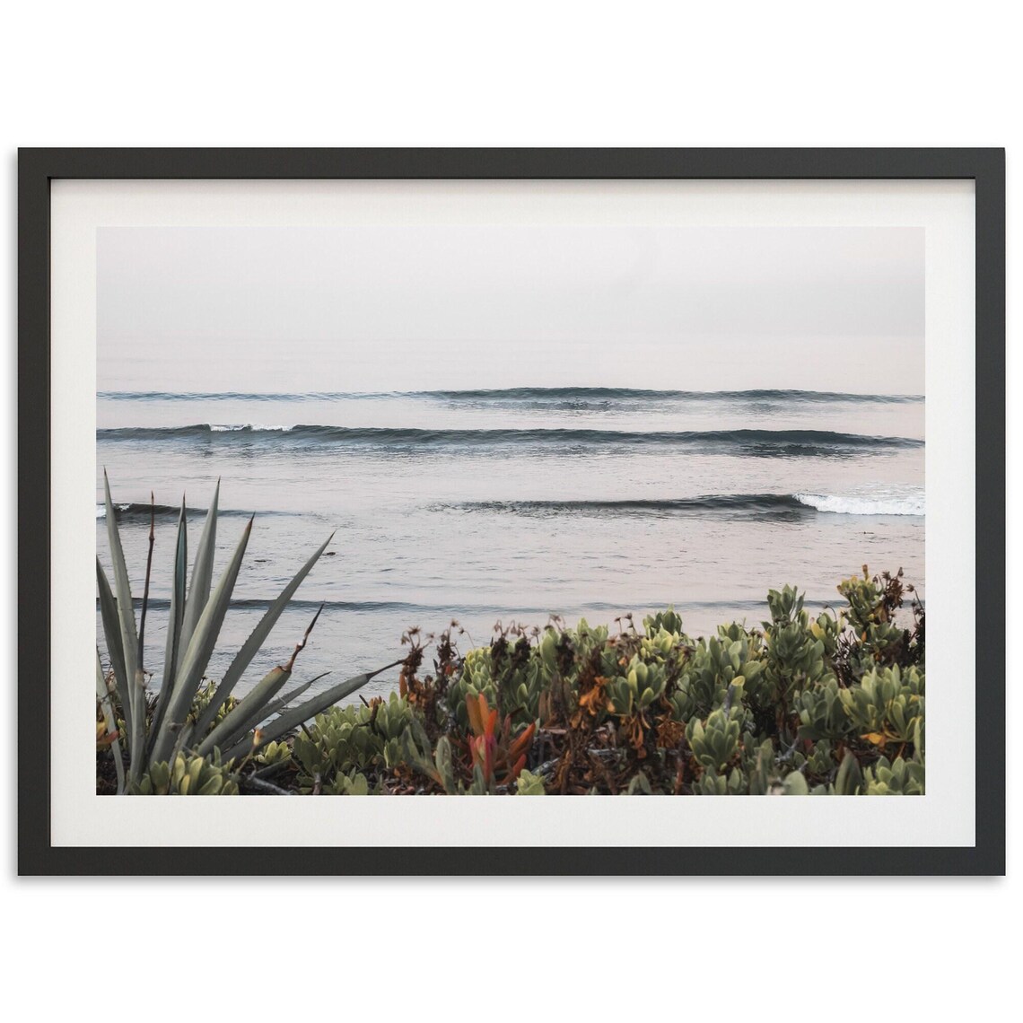 Fine Art Ocean Waves Surf Print Baja Mexico Beach Framed Photography Wall Decor