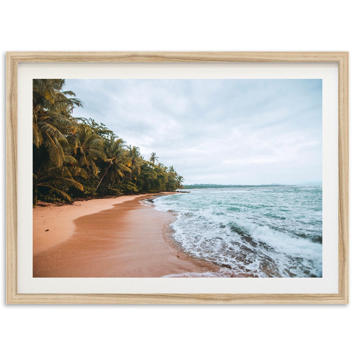 Tropical Beach Costa Rica Art Print, Pacific Ocean