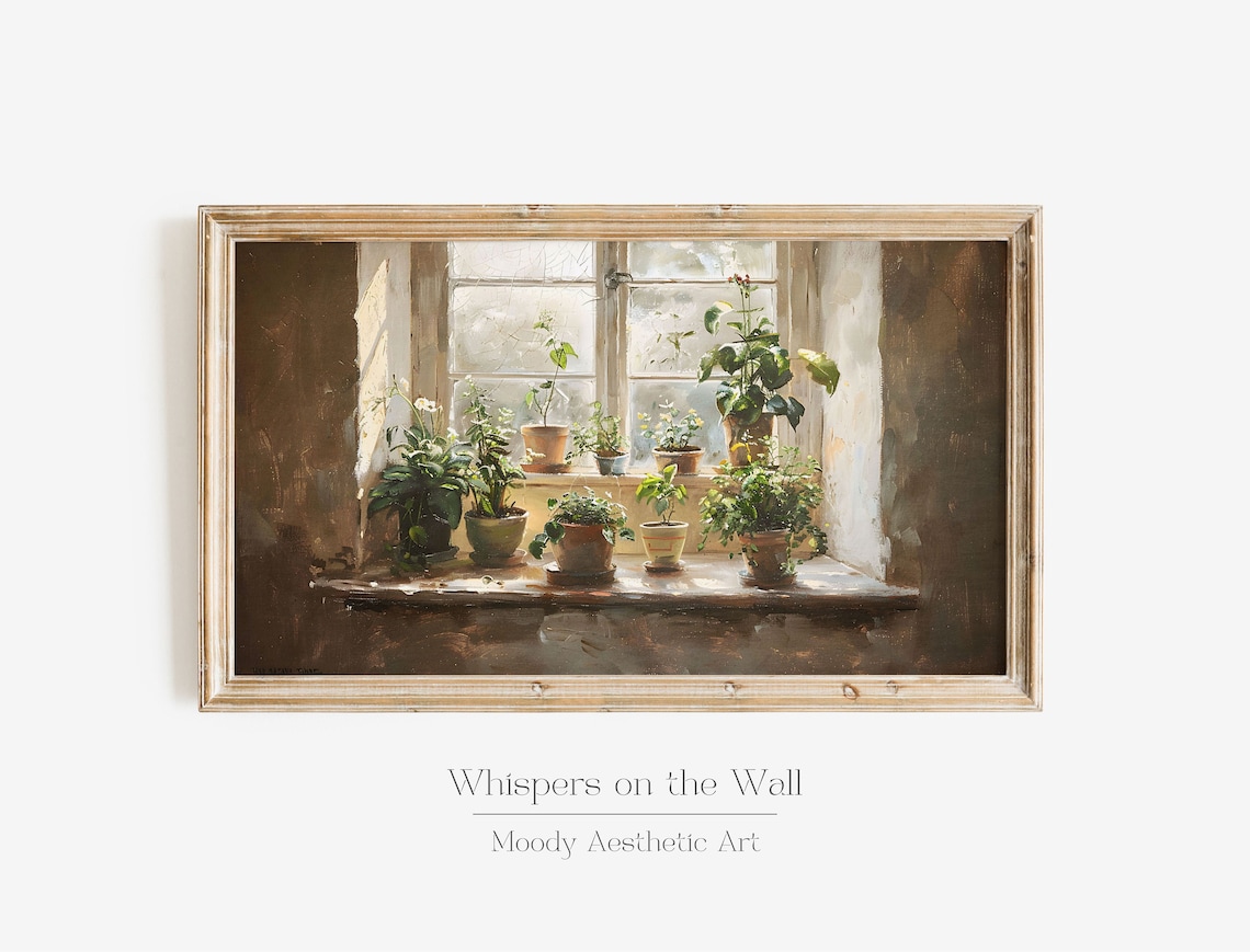 Potted Plants Botanical Still Life Art Print
