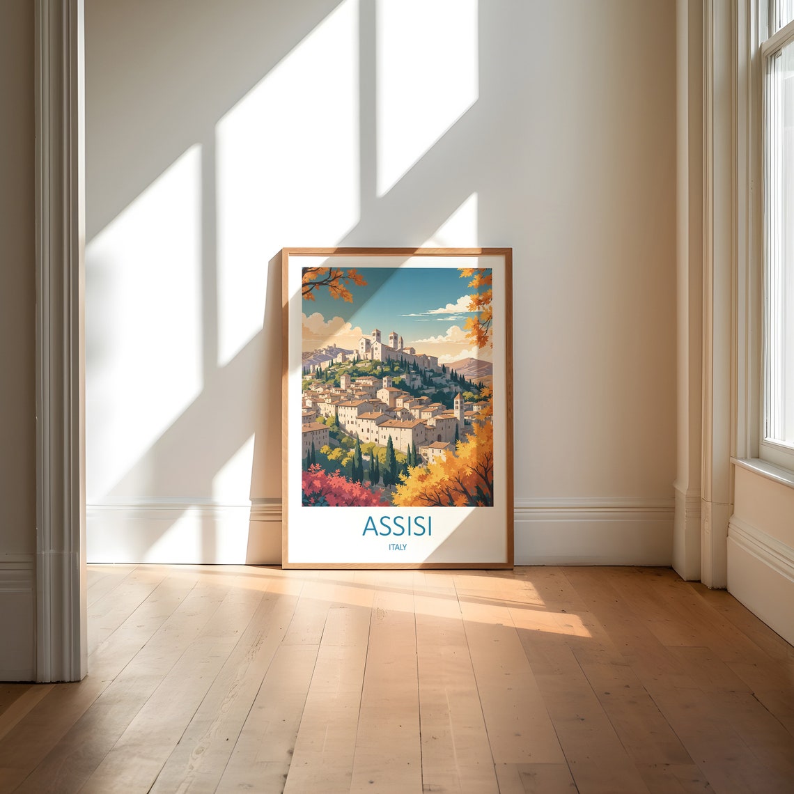 Assisi Italy Print Assisi Travel Print Italy Poster Italian Prints Travel Gift Italian Wall Art Prints Assisi Poster Perugia Italy - Image 6