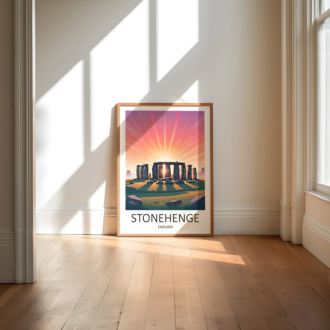 Stonehenge Print Stonehenge Poster England Travel Print Stonehenge Uk Wall Art England Travel Gift Stonehenge Wall Art Uk Art Prints - Image 6