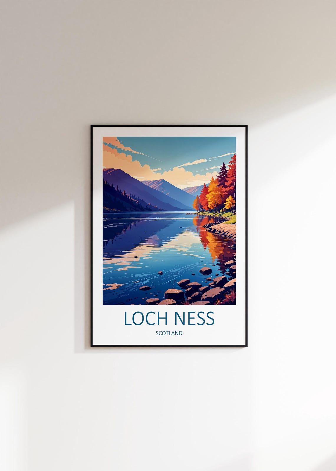 Loch Ness Print Scotland Print Loch Ness Scotland Scotland Gifts Scotland Travel Print Scottish Highlands Travel Gift Loch Ness - Image 3