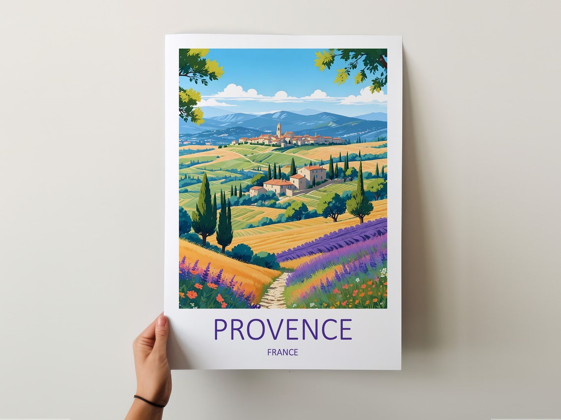 Provence Print Provence Poster France Print France Poster Travel Gift French Prints French Gifts France Wall Prints Provence Art - Image 5