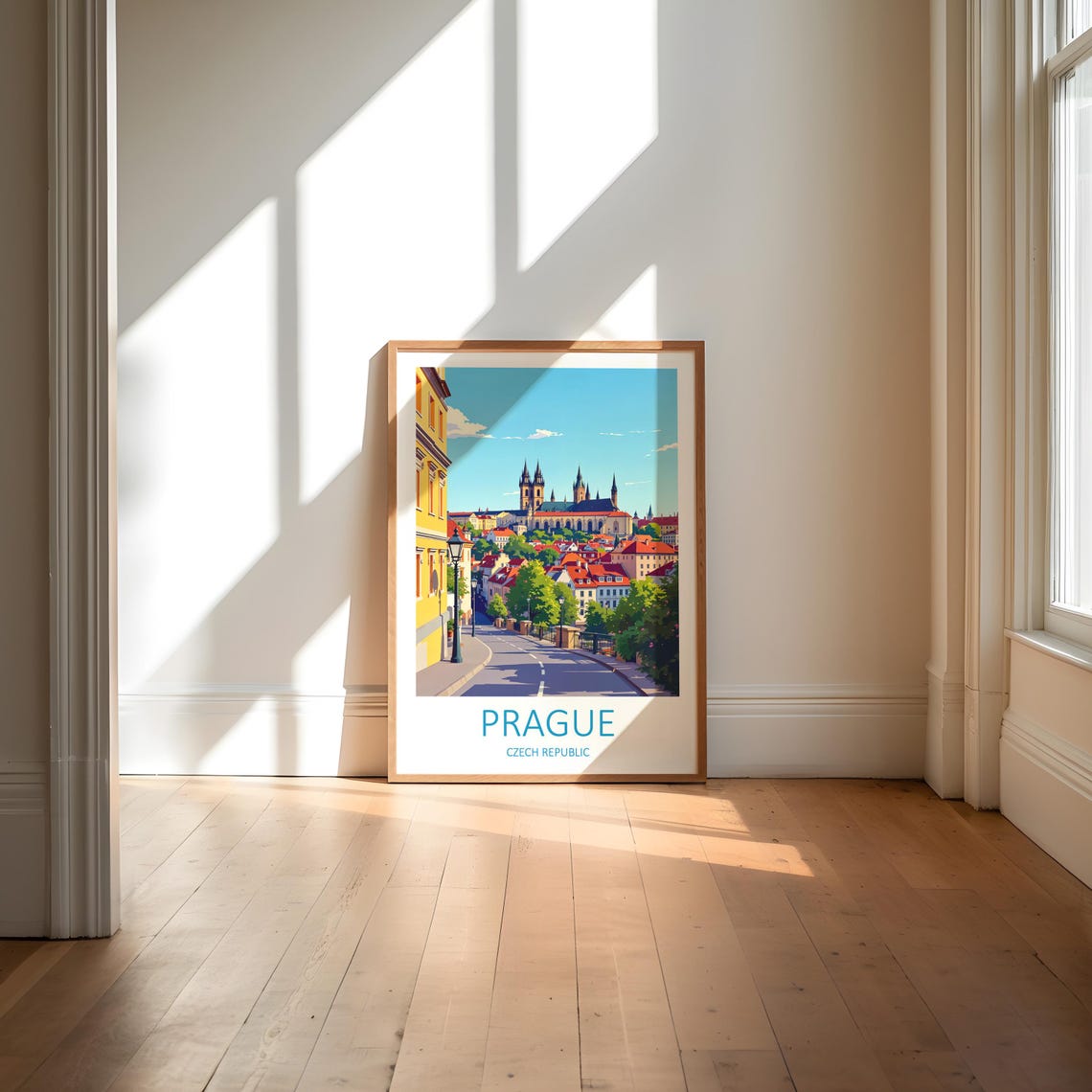 Prague Print Travel Wall Art Prague Poster Czech Republic European City Print Prague Travel Print Gallery Wall Art Prague Wall Art - Image 6