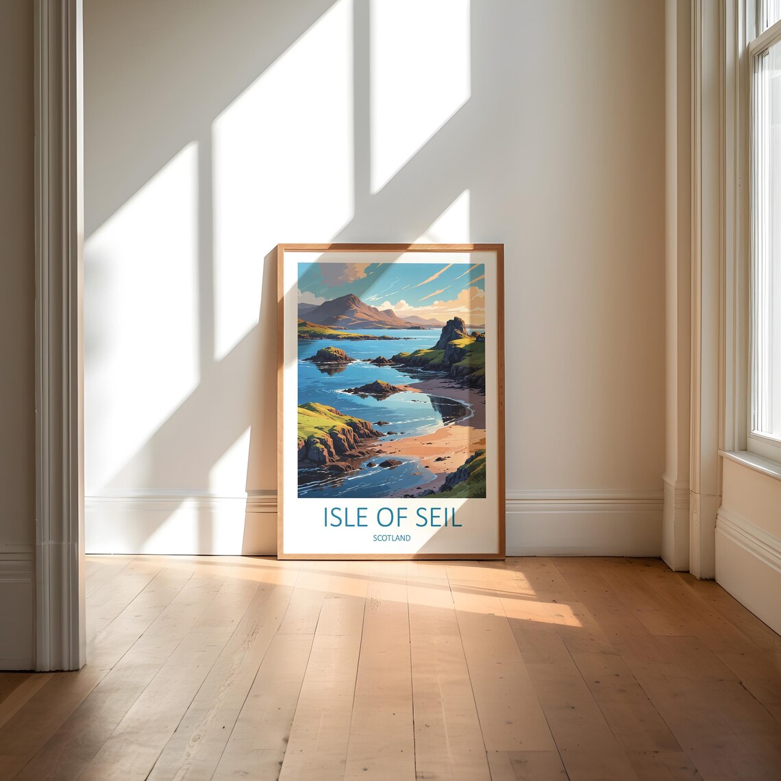 Isle Of Seil Scotland Rocky Bay Islands Coast Vintage Travel Poster - Image 6