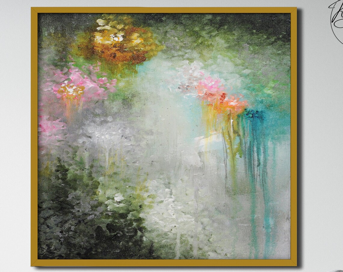 Oversized Abstract Acrylic Pour Art Print, Modern - Image 4