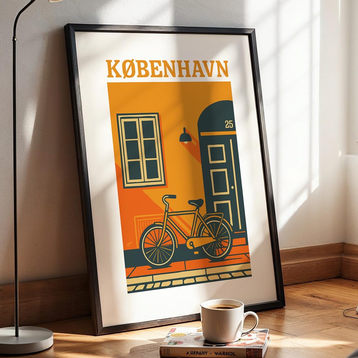 Copenhagen Bicycle Poster, Vintage Scandinavian Decor - Image 5