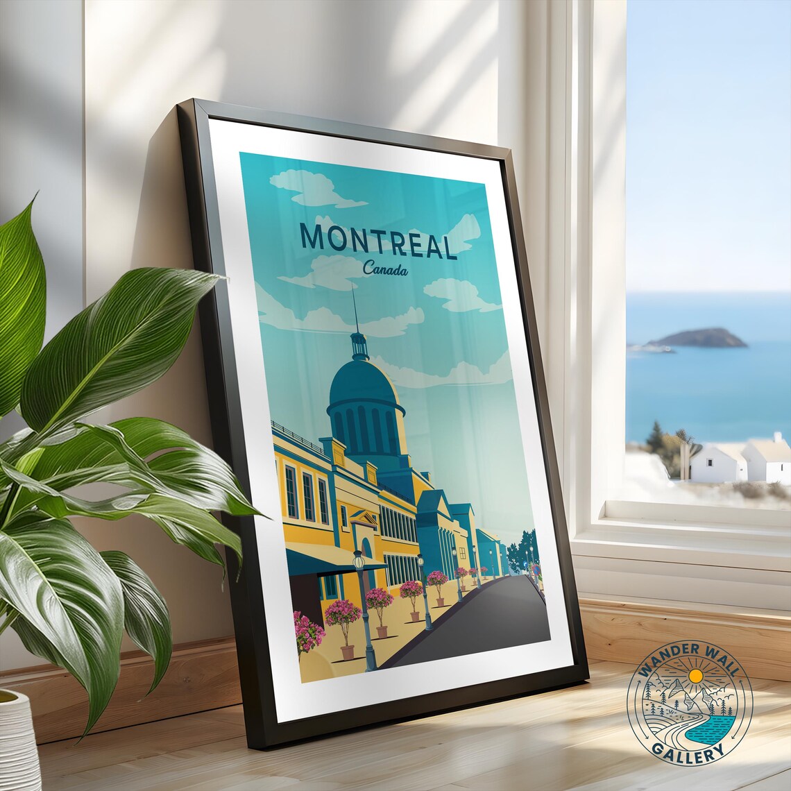 Montreal Canada Grand Dome Architecture Street Retro Travel Poster - Image 2