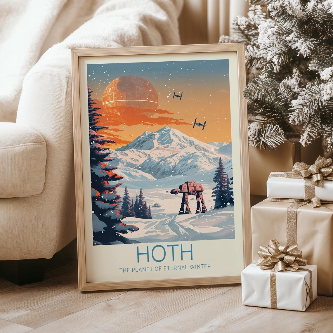 Star Wars Hoth The Planet Of Eternal Winter Travel Poster - Image 3