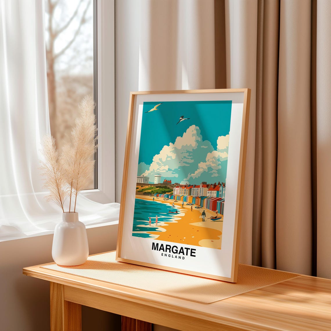 Margate United Kingdom Travel Print Wall Art Margate United Kingdom City Print Margate United Kingdom Travel Gift Margate Wall Art - Image 3
