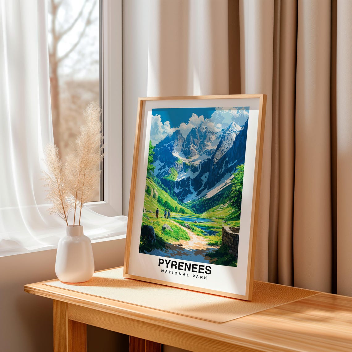 Pyrenees National Park Travel Print France Travel Gift City Poster Birthday Present French Culture - Image 3
