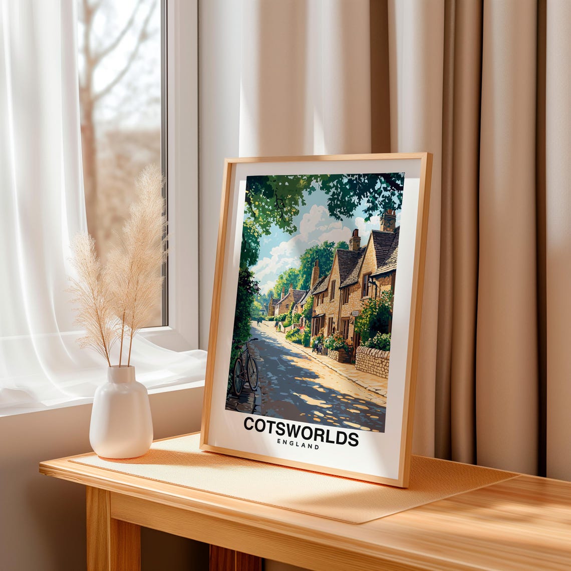 Cotswolds United Kingdom Travel Print Wall Art Cotswolds United Kingdom City Print Cotswolds United Kingdom Travel Gift Cotswolds - Image 3