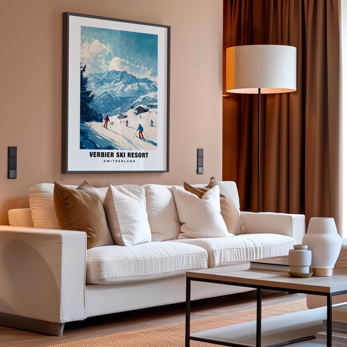 Verbier Ski Resort Print Switzerland Poster Verbier Views Verbier Ski Verbier Mountains Switzerland Charm Verbier Beauty Verbier Art - Image 4