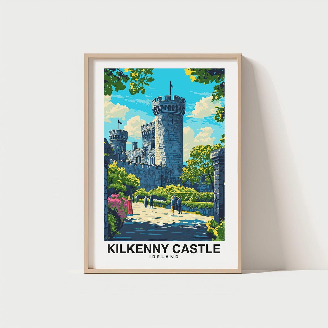 Kilkenny Castle Travel Print Wall Art Kilkenny Ireland City Print Kilkenny Castle Travel Gift Kilkenny Castle Poster