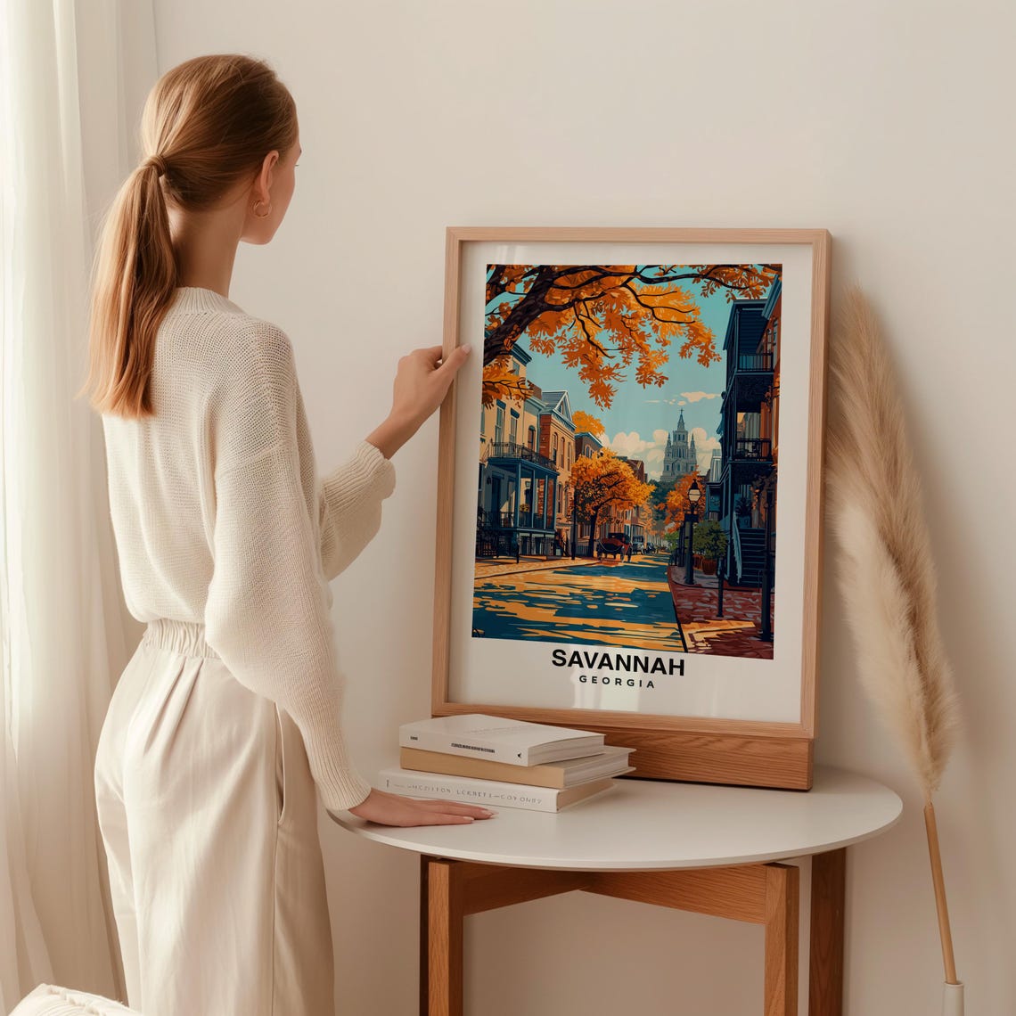 Savannah Print Georgia Poster Savannah Views Savannah Art Georgia Charm Savannah Beauty Historic Town Scenic Landscape Cultural Art - Image 2