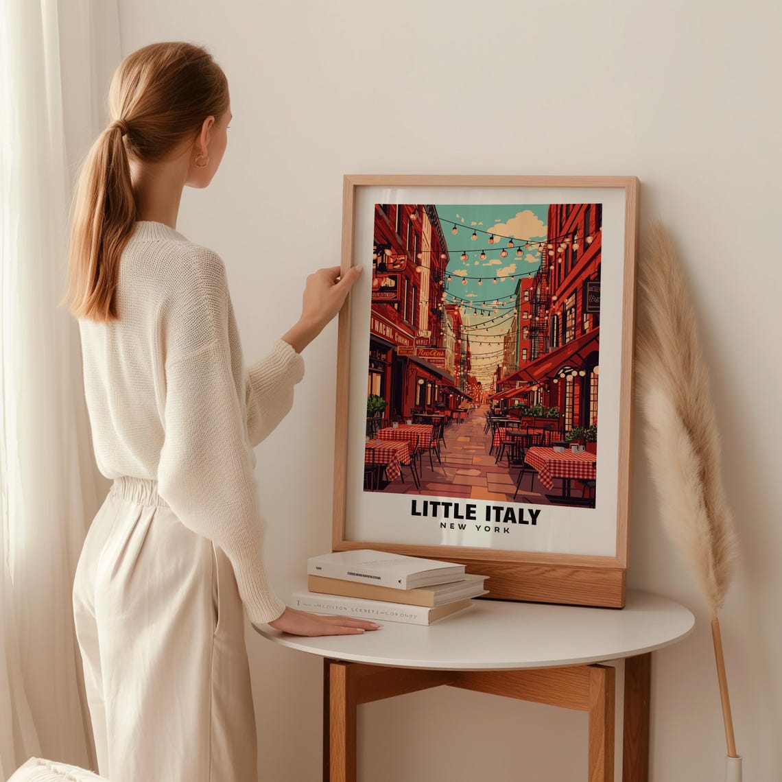 Little Italy Print New York Poster Little Italy Views Little Italy Art New York Charm Italy Beauty Italian Heritage Historic District - Image 2