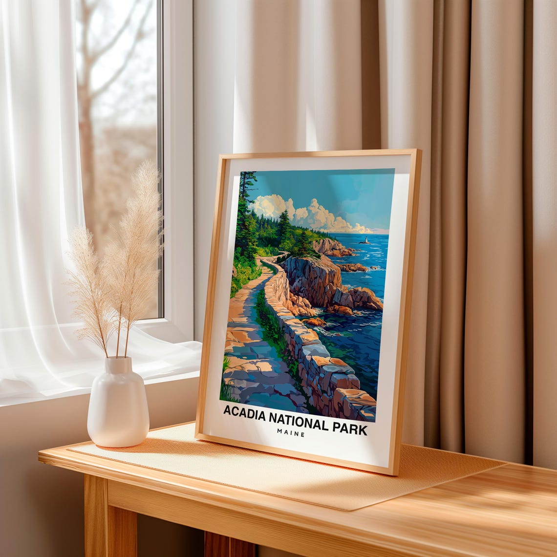 Acadia National Park Travel Print Wall Art Acadia National Park City Print Acadia National Park Travel Gift Acadia - Image 3