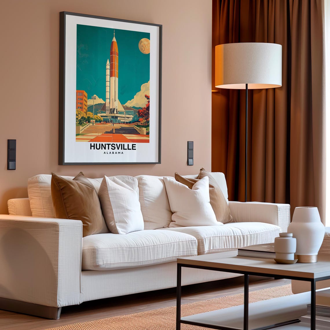Huntsville City Print Huntsville Travel Poster Alabama Travel Gift Huntsville Alabama Poster Huntsville Gift - Image 4