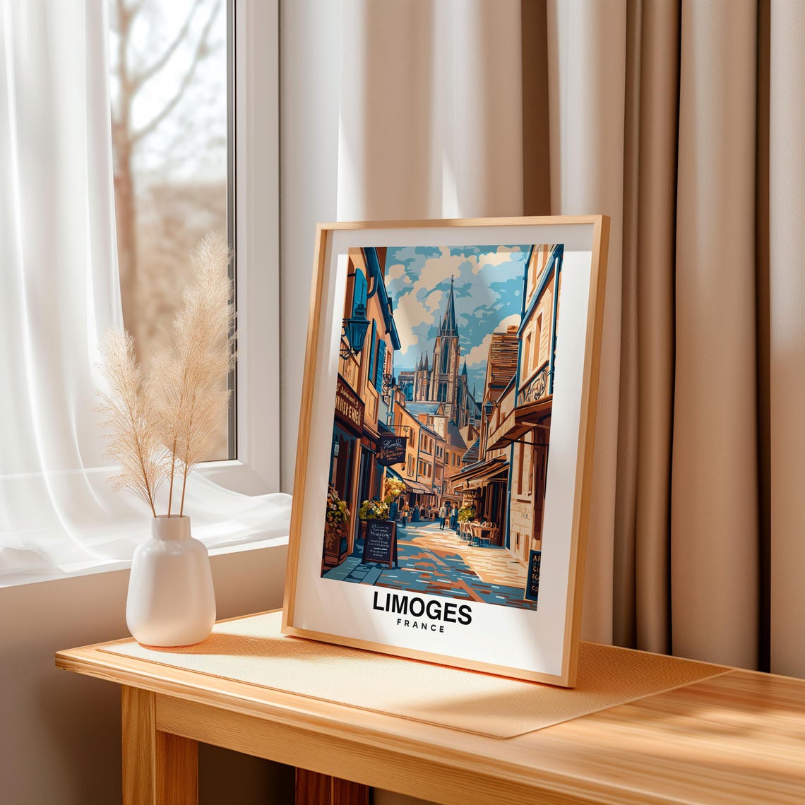 Limoges Travel Print Limoges France Travel Gift City Poster Wedding Gift Birthday Present French Culture - Image 3