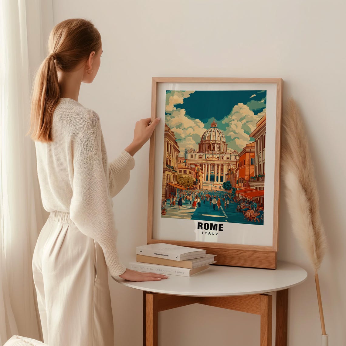 Rome Print Italy Poster Rome Views Rome Landmarks Rome City Italy Charm Rome Beauty Rome Heritage Rome Art Italian Culture - Image 2