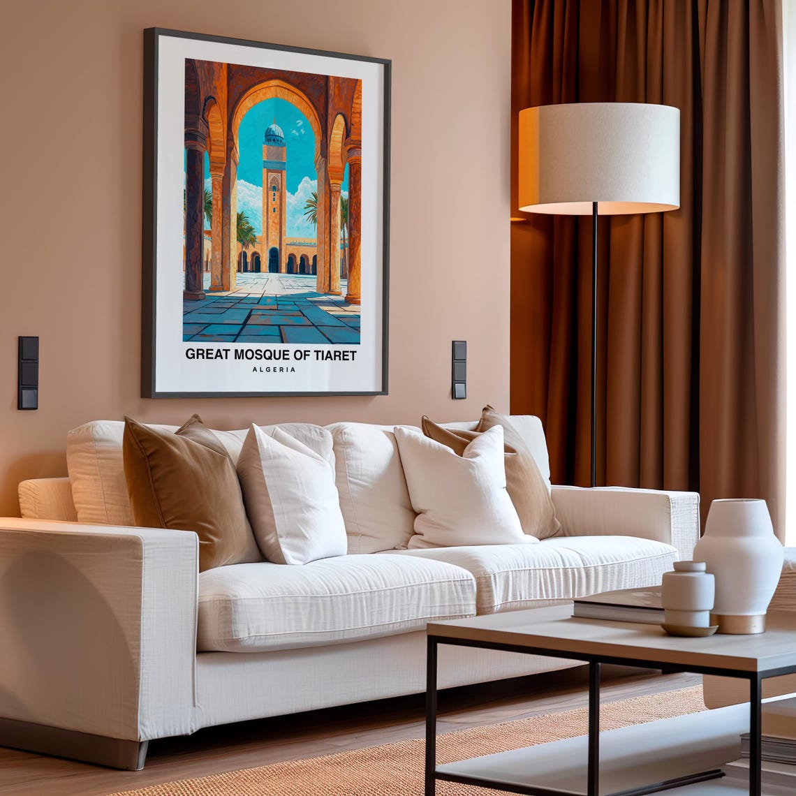 Great Mosque Of Tiaret Travel Print Wall Art Tiaret Algeria City Print Great Mosque Of Tiaret Travel Gift Great Mosque Of Tiaret Poster - Image 4
