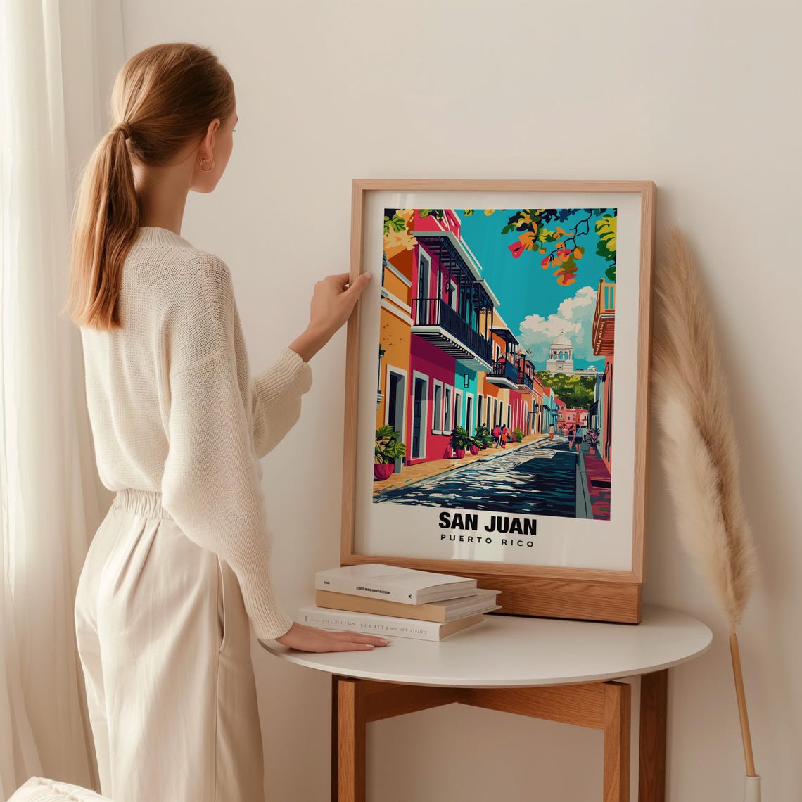 San Juan Travel Print Wall Art San Juan Puerto Rico City Print San Juan Travel Gift San Juan Poster Caribbean Art - Image 2