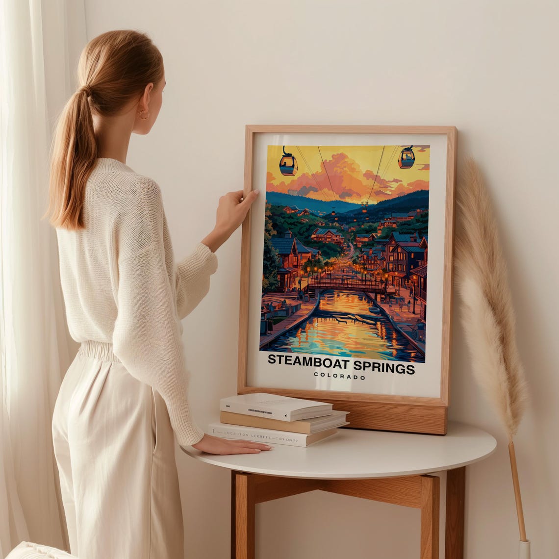 Steamboat Springs Travel Print Steamboat Springs Ski Poster Colorado Ski Poster Steamboat Springs Ski Resort Print - Image 2