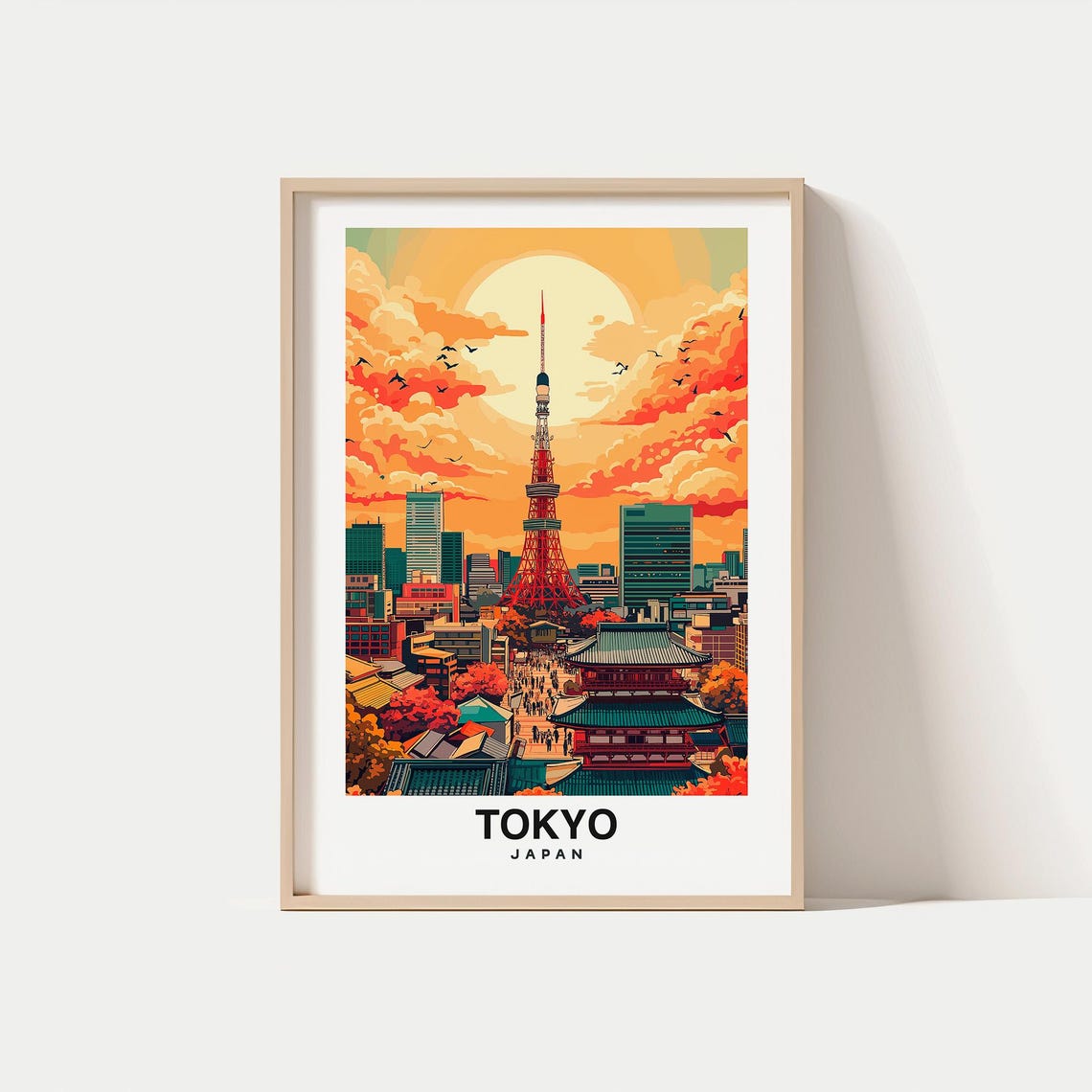Tokyo Print Japan Poster Tokyo Views Tokyo Art Japan Charm Tokyo Beauty Urban Heritage Scenic Landscape Japanese Culture Japan Art