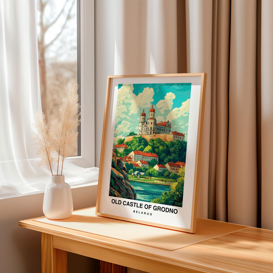 Old Castle Of Grodno Travel Print Wall Art Grodno Belarus City Print Old Castle Of Grodno Travel Gift Old Castle Of Grodno Poster - Image 3