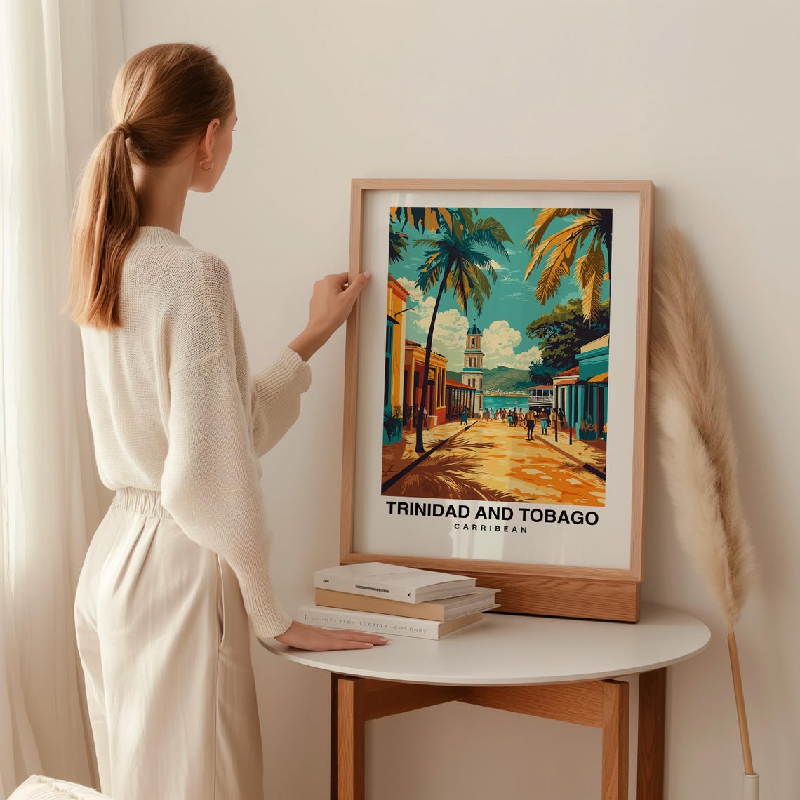 Trinidad Ve Tobago Print Trinidad Ve Tobago Travel Poster Caribbean Travel Gift Trinidad Ve Tobago Caribbean Poster - Image 2