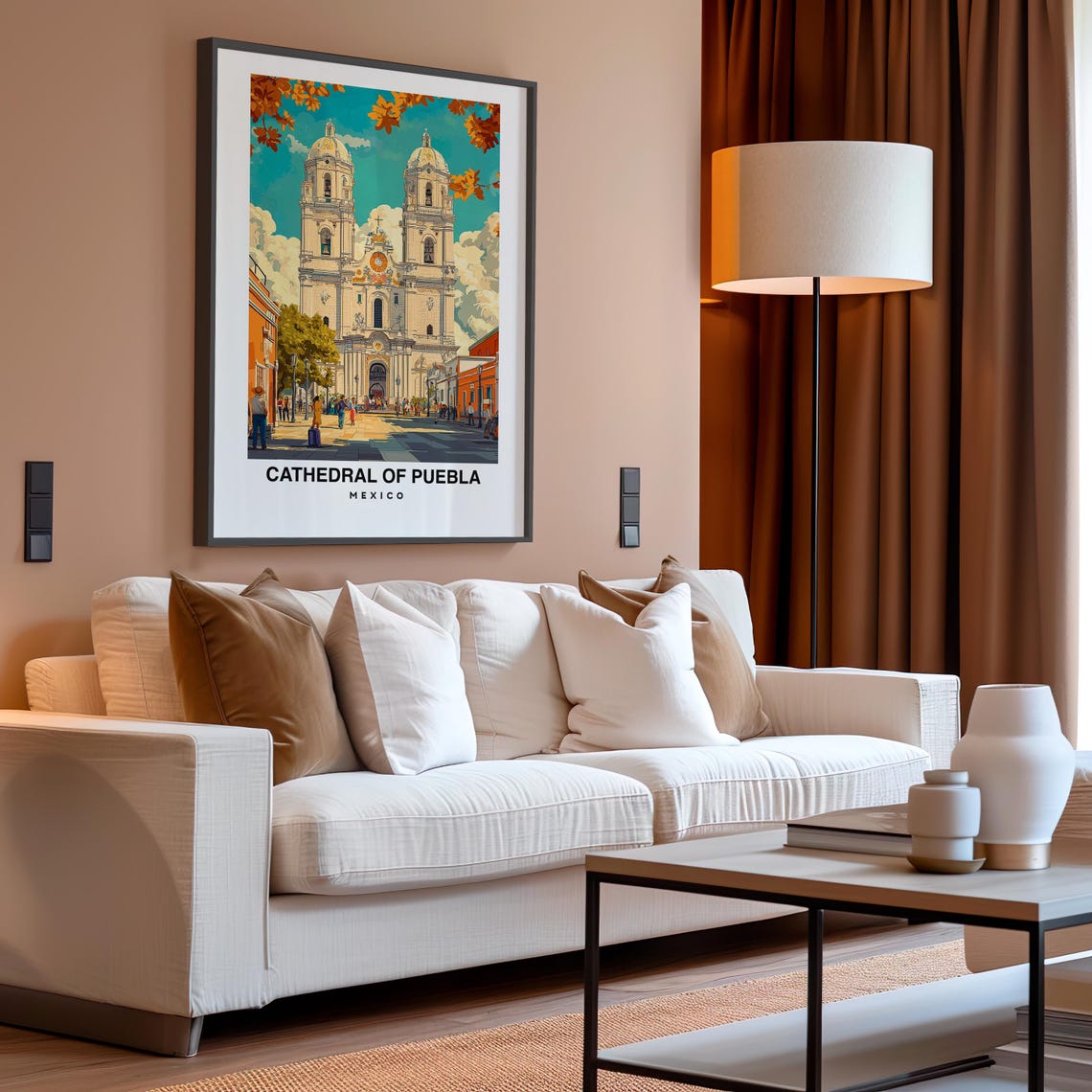 Cathedral Of Puebla Travel Print Wall Art Puebla Mexico City Print Cathedral Of Puebla Travel Gift Cathedral Of Puebla Poster Wall Art - Image 4