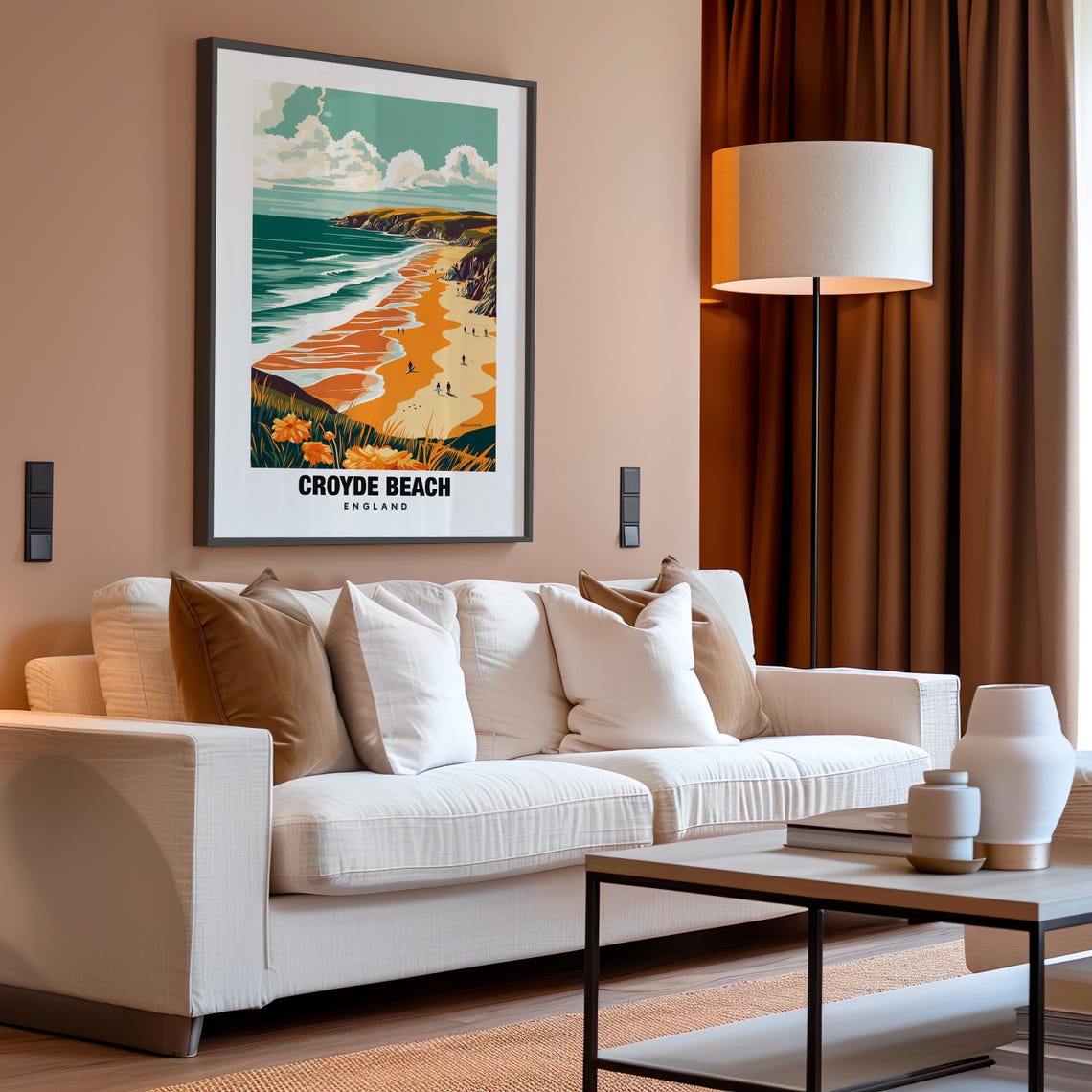 Croyde Beach Print England Poster Croyde Beach Views Croyde Beach Surf Croyde Village England Charm Croyde Beauty Croyde Heritage - Image 4