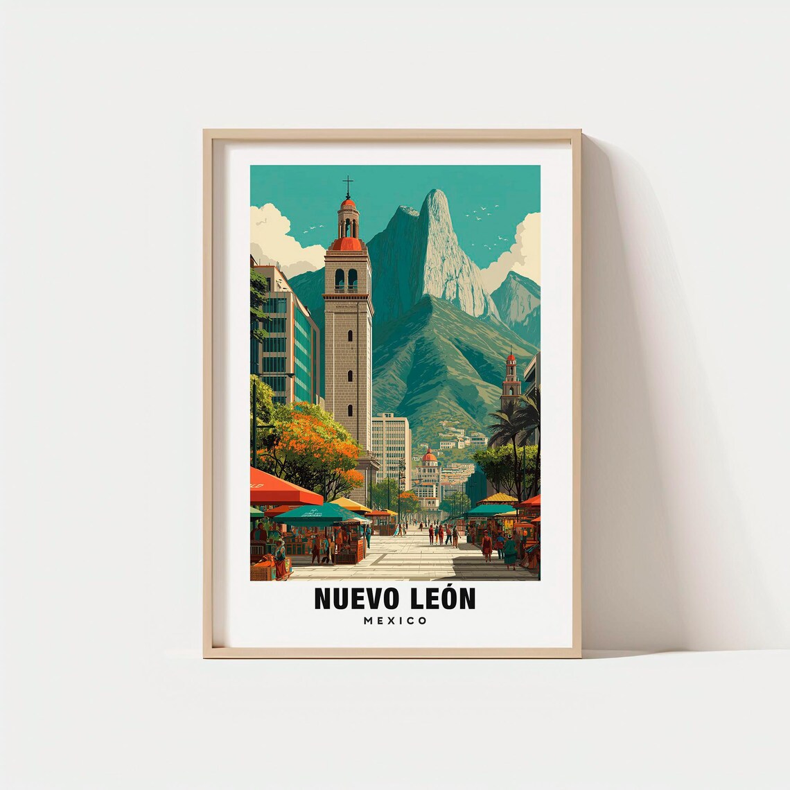 Nuevo Len Print Mexico Poster Views Art Charm Beauty Historic Scenic