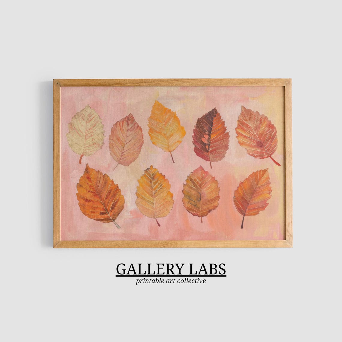 Warm Tone Autumn Landscape Harvest Hues Fall Scene Art Print - Image 3