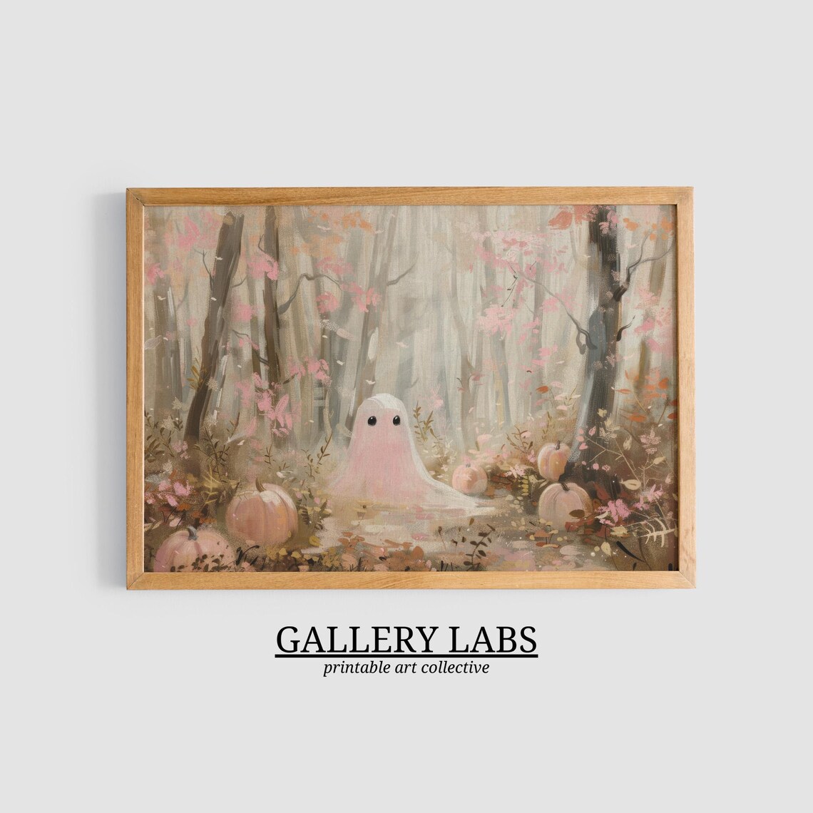 Cute Ghost Painting Halloween Print, Preppy Decor - Image 3