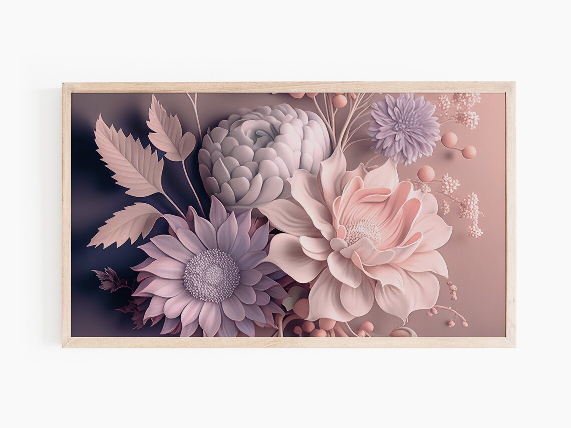 Modern Flowers Still Life Painting - Image 3