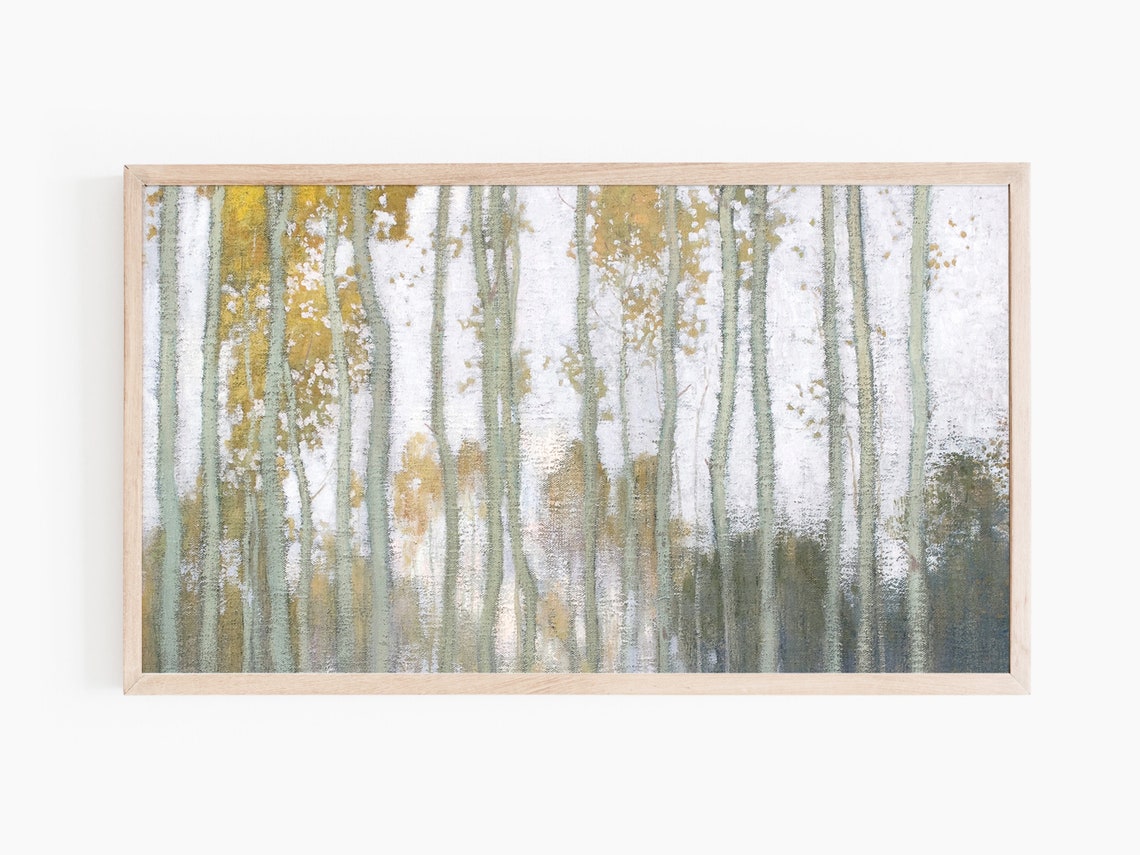 Frame Tv Art Forest Abstract Painting Art For Frame Tv Oil Painting - Image 2