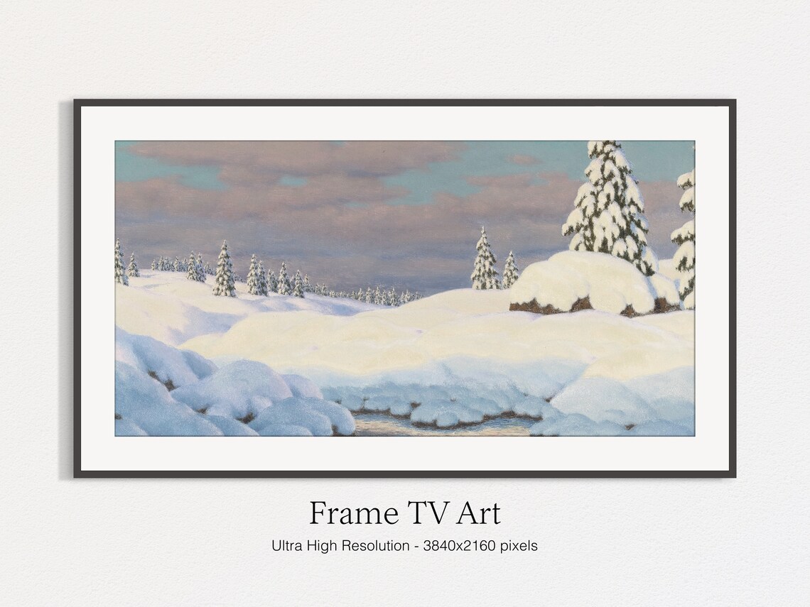Winter Landscape In The Sun, Seasonal Decor - Image 4