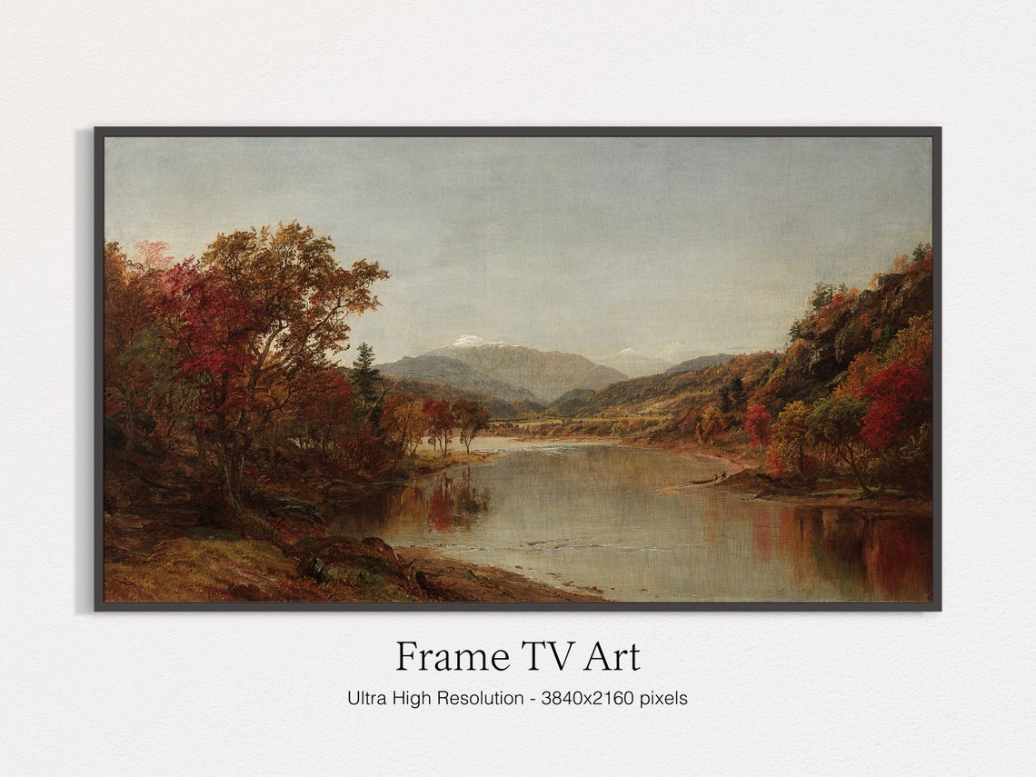 Autumn Trees Oil Painting Art Print