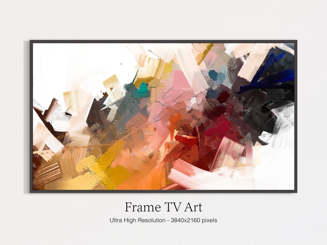 Frame TV Abstract Art, Modern Background Art Print