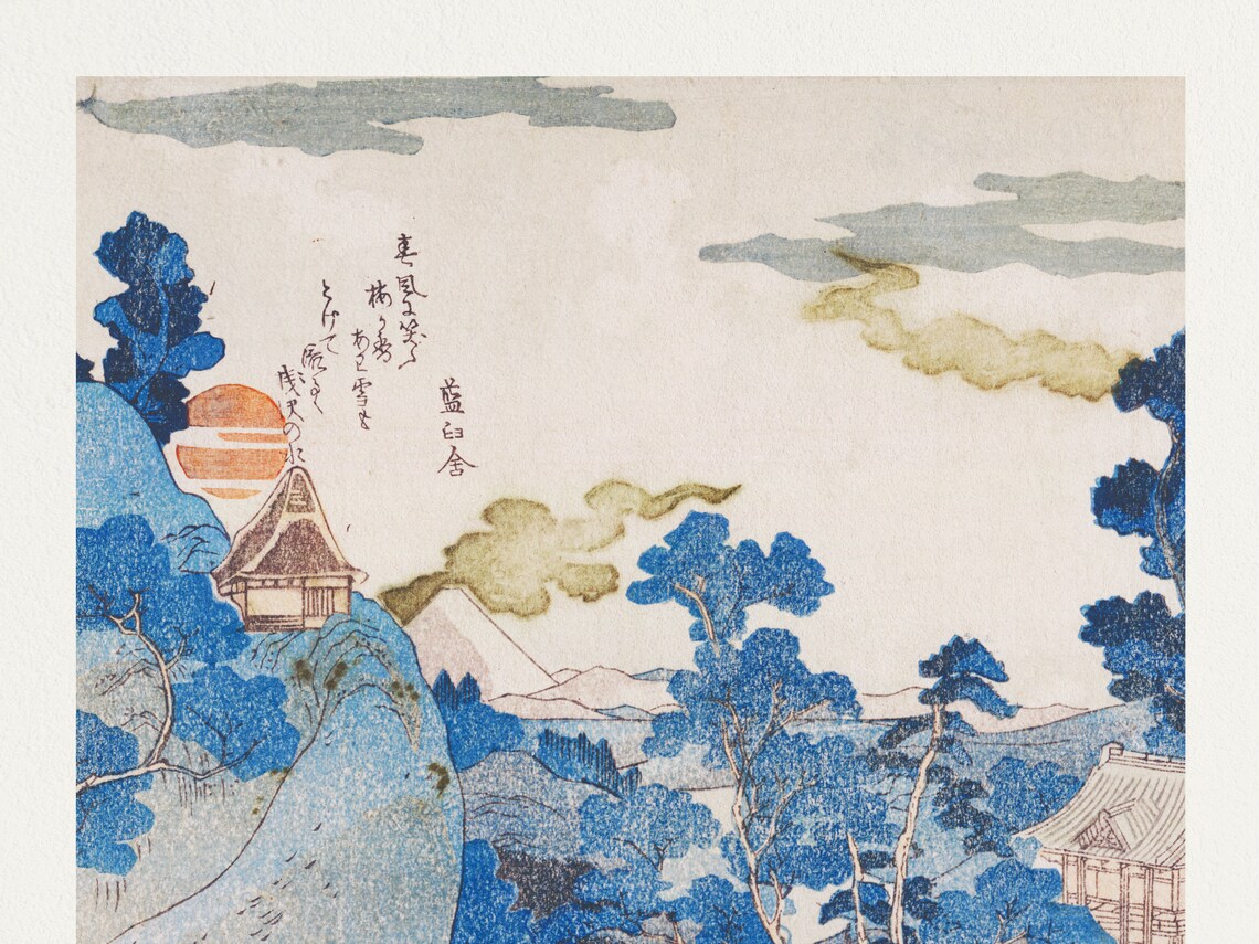 Mountain Fuji Art Japanese Wall Painting Moder House Decor - Image 2